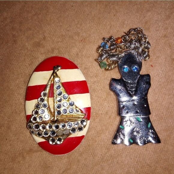 Two very unique vintage Brooches - Picture 8 of 8